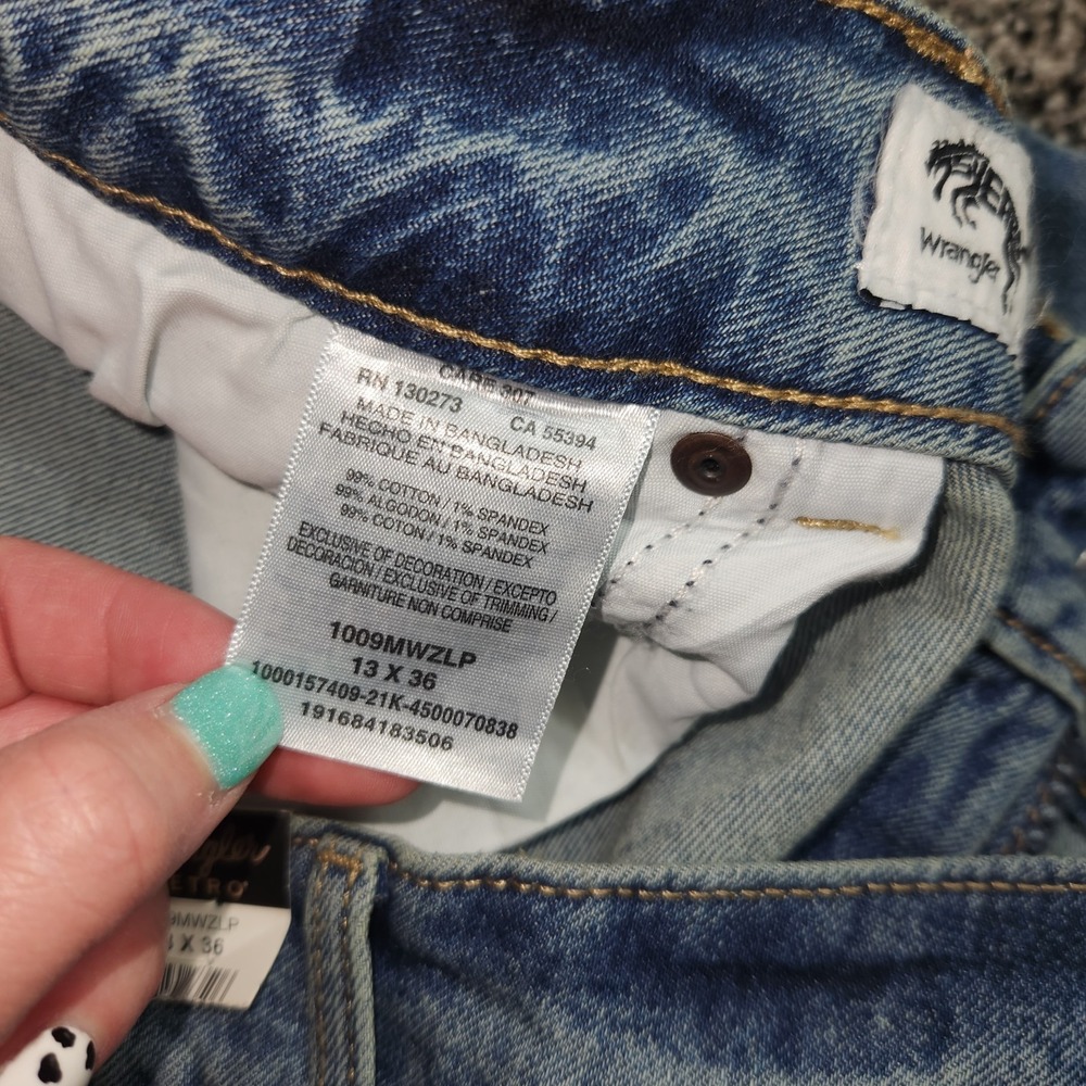 wrangler Retro boot cut jeans womens Size 13x36, 10" Rise Western Rodeo County - Picture 5 of 8